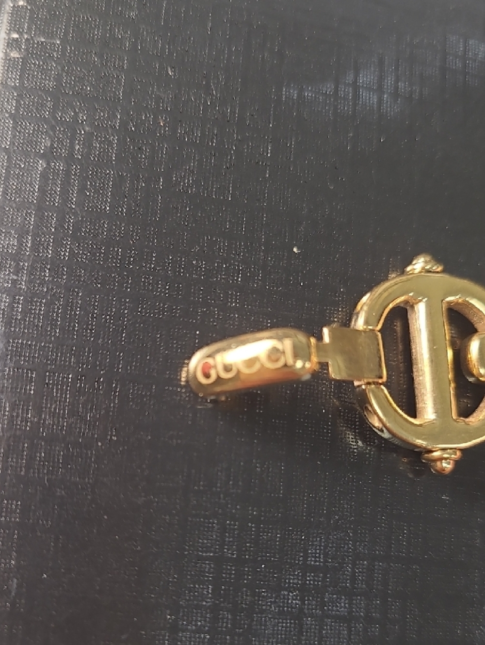 Authentic Gucci Gold Bracelet Watch with Black Dial - Picture 7 of 9